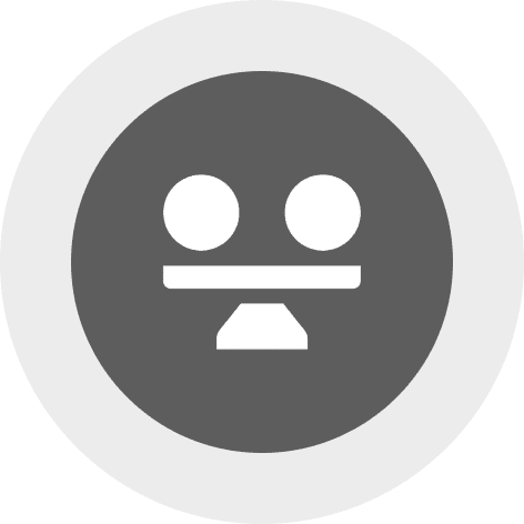 Film camera icon in gray circle.
